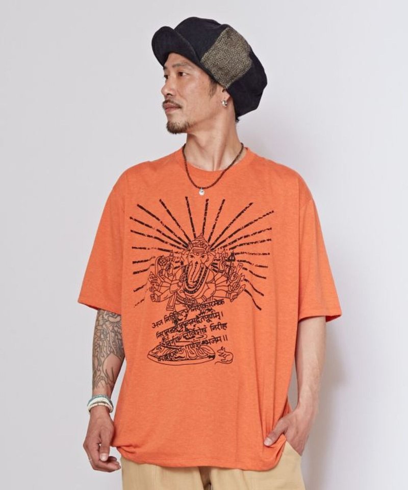 【熱門預購】象神印花上衣 (3色) TXX-5628 - 男 T 恤 - 棉．麻 