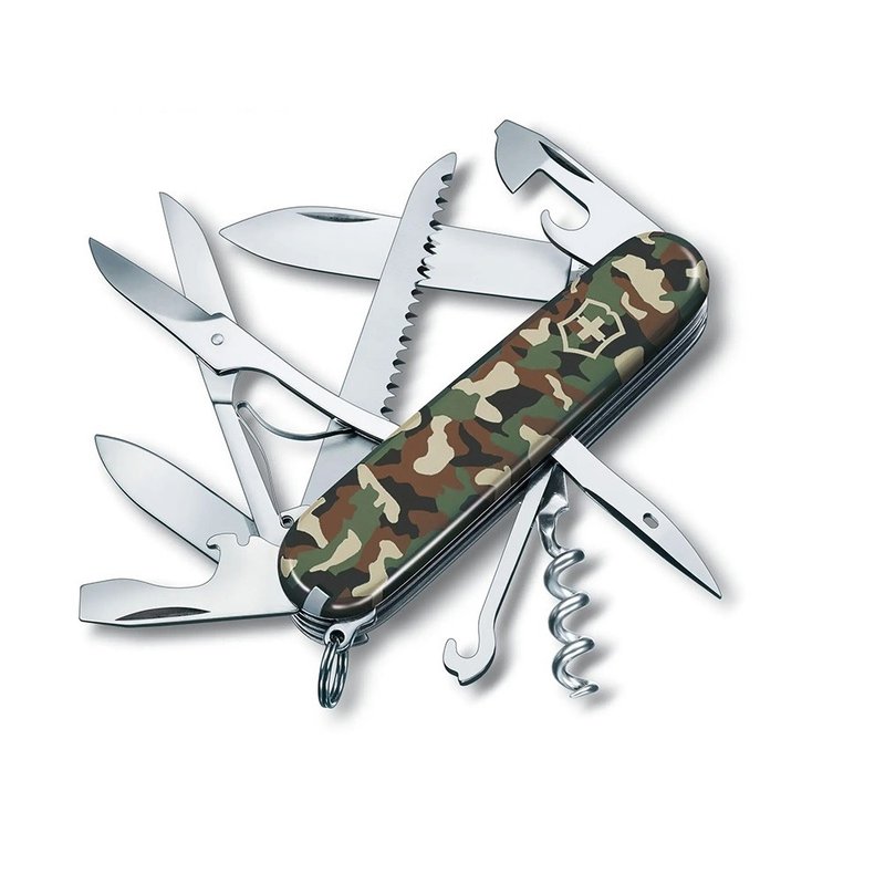 VICTORINOX 瑞士維氏 瑞士刀 15用 91mm 森林迷彩 1.3713.94 - 野餐墊/露營用品 - 不鏽鋼 