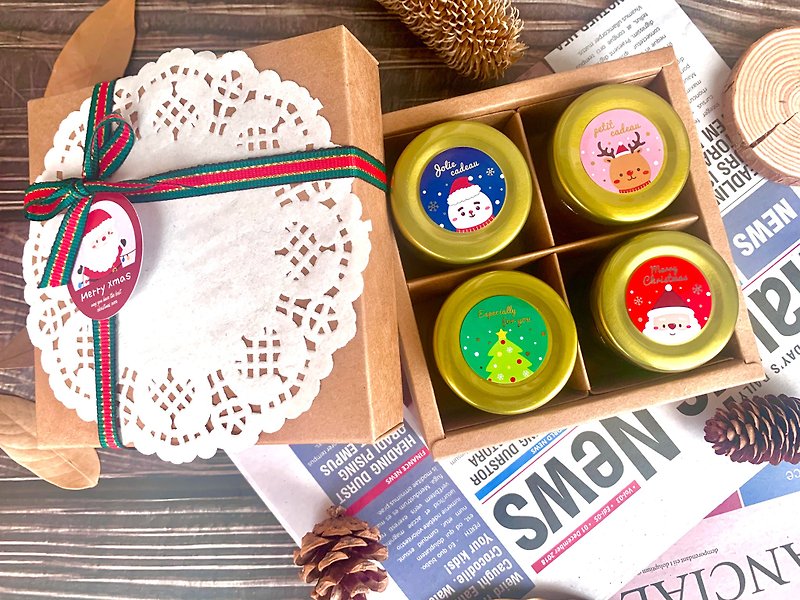 Limited Sale Emily Handmade Jam - Christmas Gift Box of 4 Jam Sets - Jams & Spreads - Glass 