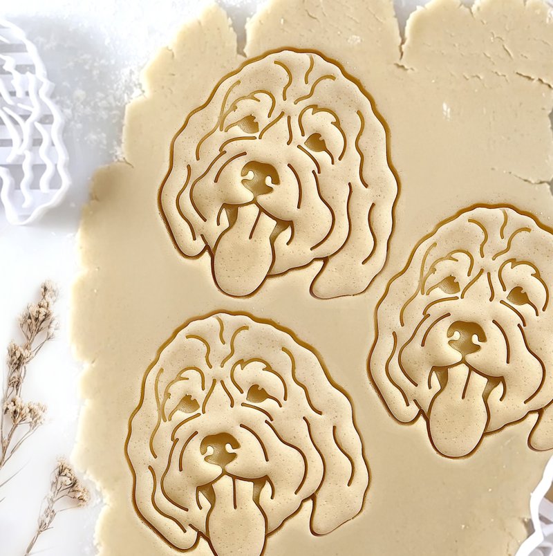 Bernedoodle Doodle Dog Cookie Cutter - 其他 - 塑膠 
