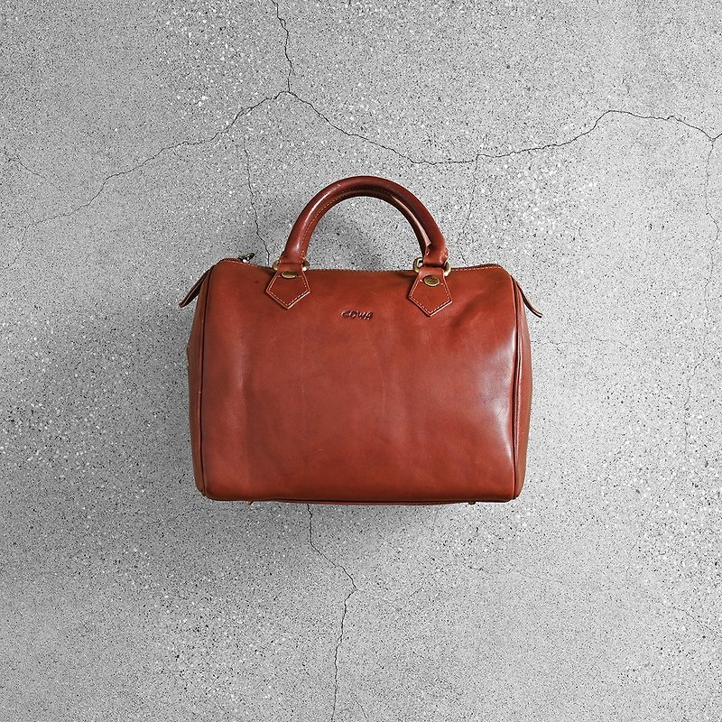 Cowa Vintage Bag - Handbags & Totes - Genuine Leather Brown