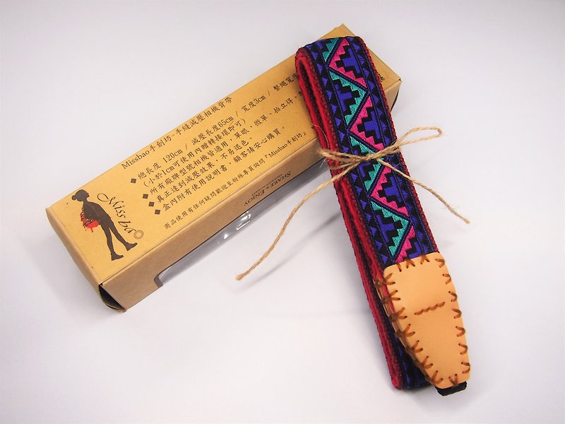 Missbao Hands Square - Taiwan Aboriginal Sew-camera strap decompression - Cameras - Cotton & Hemp Purple
