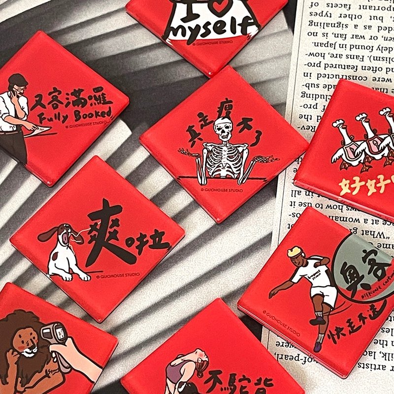 【快速出貨】春聯造型防水磁鐵 3 - 磁鐵 - 其他材質 紅色