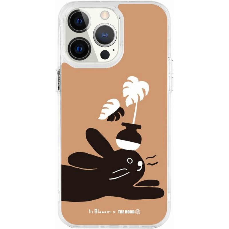 Comfy Happy Bunny Milk Tea iPhone 16 Galaxy Fold/Flip S24 Case Hybrid Plus Case - เคส/ซองมือถือ - พลาสติก หลากหลายสี