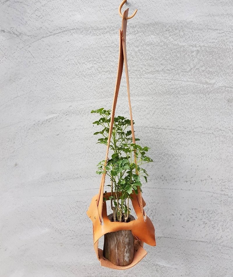 Large planting ornaments, texture, life leather, creative hand-made - Plants - Genuine Leather Green