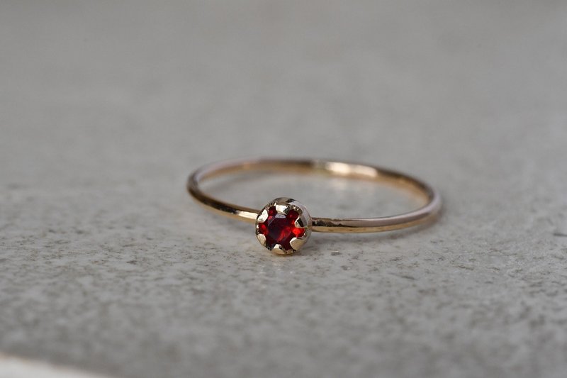 Longing Crimson - แหวนทั่วไป - โลหะ สีแดง