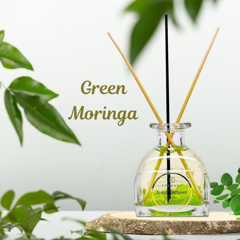 【Korea EVENDAY】Anti:B Healing Fragrance Essential Oil Diffuser Set-Pure Moringa - Fragrances - Glass Green