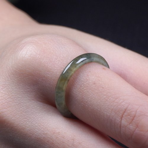 瓔珞珠寶盒 E.L.Jewelry Box 冰種飄花翡翠戒指戒圈 | 國際13圍 | 天然緬甸玉翡翠A貨 | 送禮
