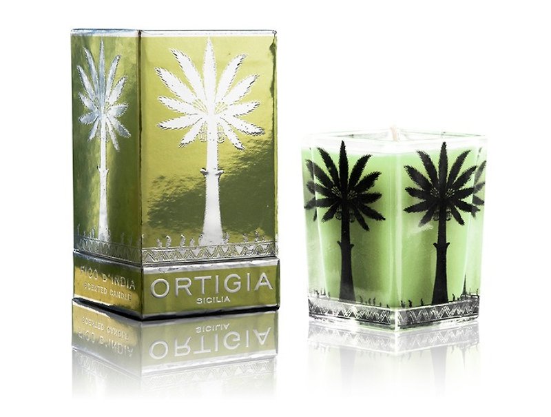 Ortigia India fig scented candle 160g *gift sachet set/gift paper bag - เทียน/เชิงเทียน - แก้ว 