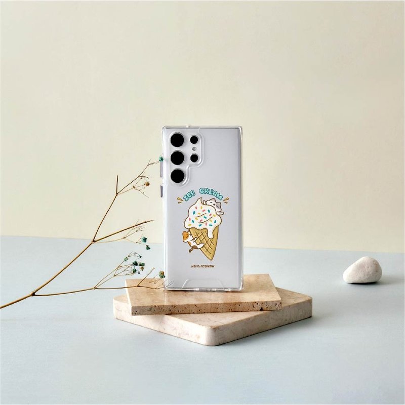 歐吉喵NEKO OJIMEOW繽紛霜淇淋防摔透明SAMSUNG手機殼 - 手機殼/手機套 - 塑膠 多色