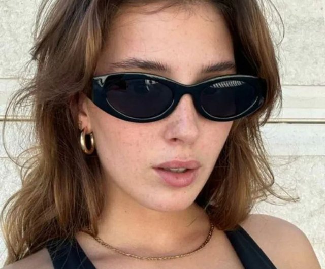 サングラス　オーバル　meller MELLER | DASHI レトロ オーバル 太め フラットフレーム