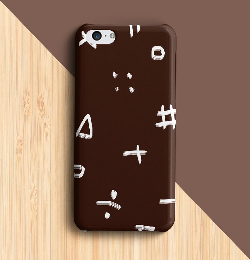 Calculate - brown aphone case - Phone Cases - Plastic Purple