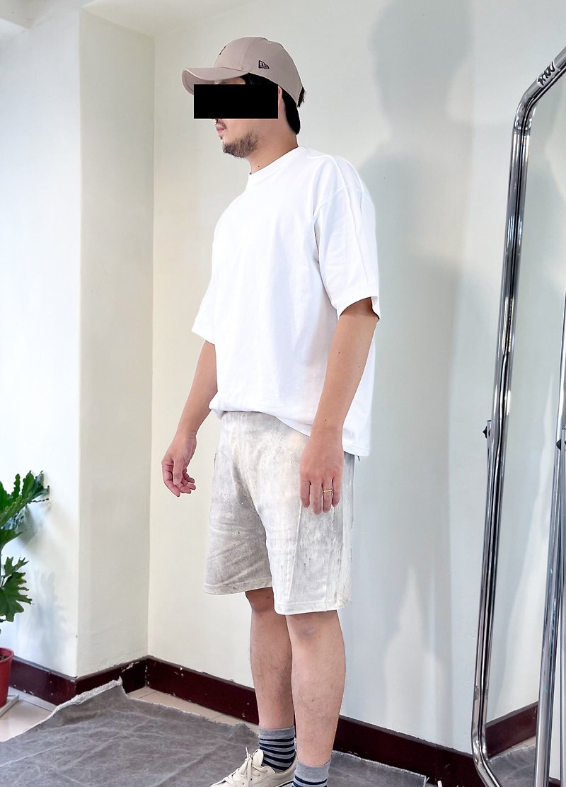 Pure cotton heavyweight drop shoulder width TEE - เสื้อยืดผู้ชาย - ผ้าฝ้าย/ผ้าลินิน ขาว