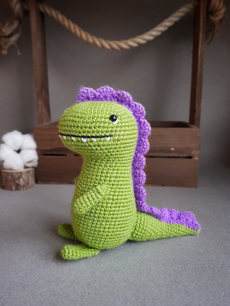 恐竜かぎ針編みのおもちゃT-rexゴジラティラノサウあみぐるみ手作りおもちゃかわいいギフト
