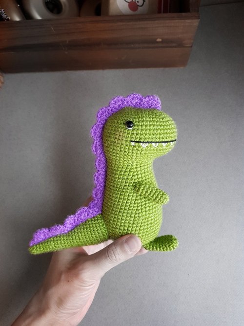 恐竜かぎ針編みのおもちゃT-rexゴジラティラノサウあみぐるみ手作り 
