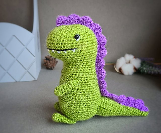 恐竜かぎ針編みのおもちゃT-rexゴジラティラノサウあみぐるみ手作り 
