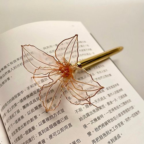 木十水製作所 石斛蘭水晶花造型筆