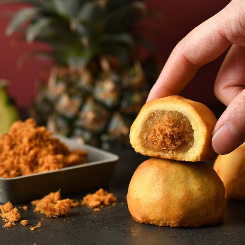 [Santong Han Guozi] Pork Floss Flowing Pastry (10/15 pieces) - Snacks - Fresh Ingredients Orange