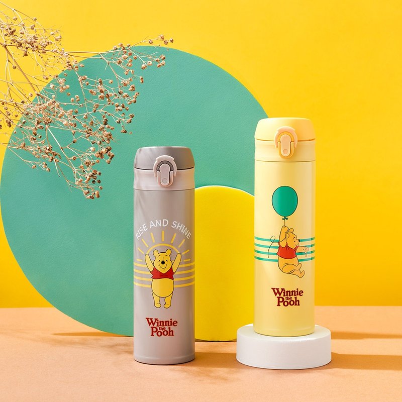 AURA 艾樂 -迪士尼維尼限定 彈蓋陶瓷易潔層保溫瓶500ML(2色可選) - 保溫瓶/保溫杯 - 不鏽鋼 多色