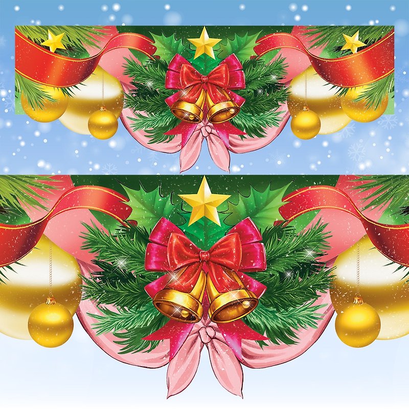 (Deco) Christmas_wind (5Color) - Stickers - Paper Red