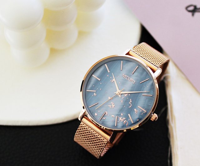 Ladies rose gold mesh hotsell strap watch