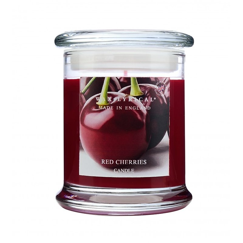 British Candle MIE Series Red Cherry Glass Canned Candles - เทียน/เชิงเทียน - ขี้ผึ้ง 