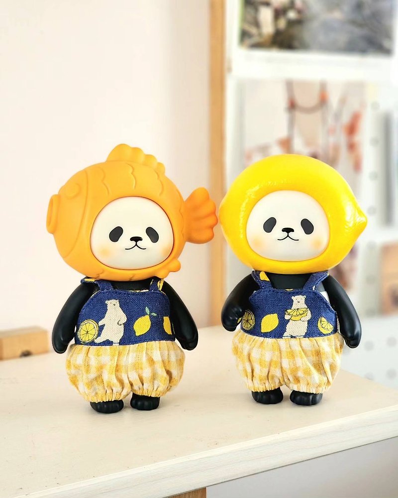 PanPan doll outfit - ตุ๊กตา - ผ้าฝ้าย/ผ้าลินิน สีเหลือง