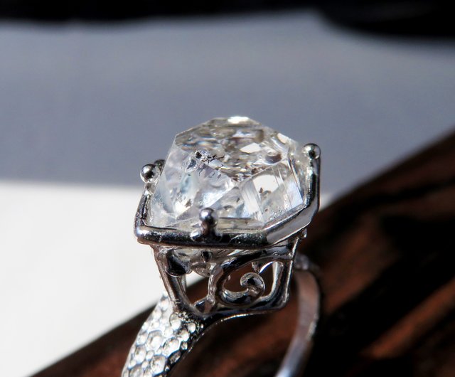 ハーキマーダイヤ リング / Herkimer Diamond Ring lll - ショップ