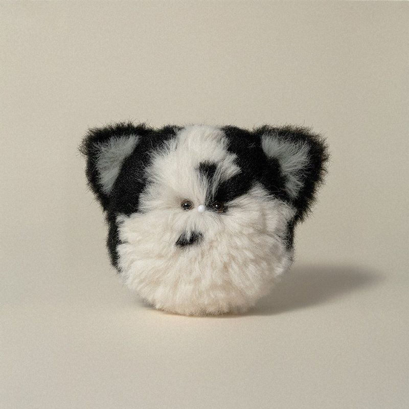 Cow Cat keyring - 鎖匙扣/鎖匙包 - 其他材質 黑色