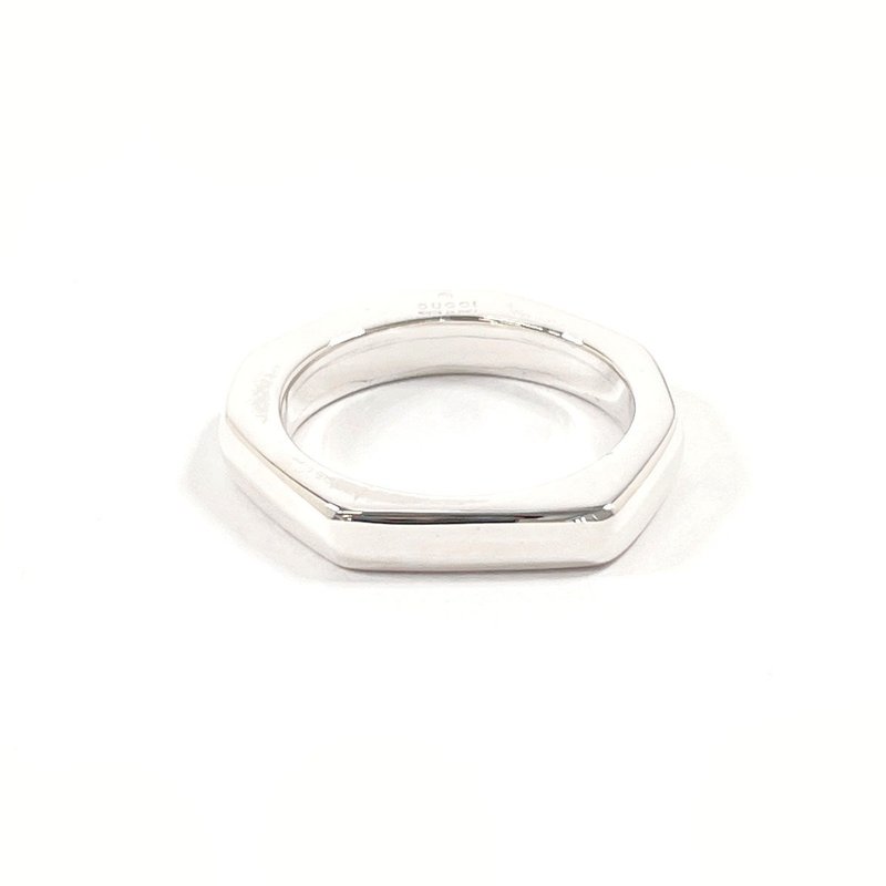 【日本直送 中古美品】10号 グッチ GUCCI リング・指輪 ナットリング ヘキサゴン 六角形 シルバー925 アクセサリー 新品仕上げ済み - 戒指 - 純銀 銀色
