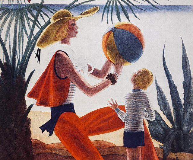 VOGUE 1931年3月号 1931年 ファッション雑誌VOGUEの表紙、1900年から1970年までの