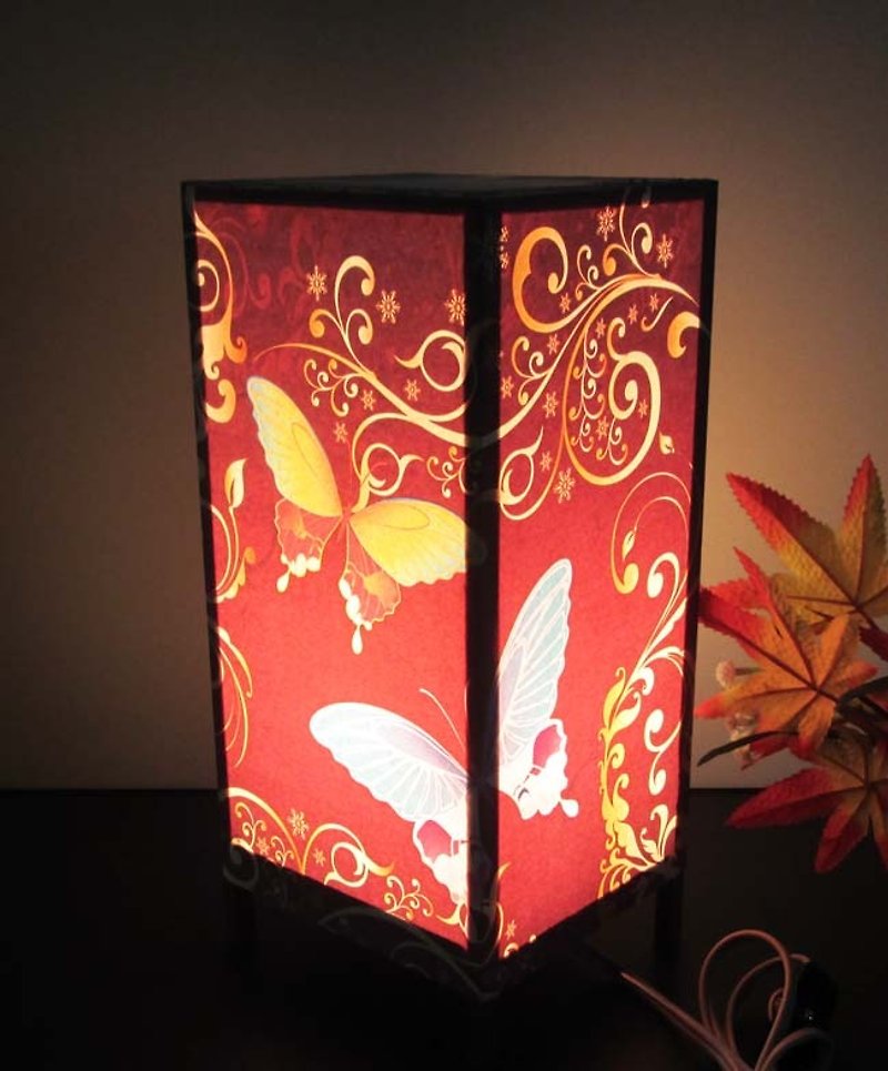 Mystery · Butterfly's Mai Fan «Dream Light» Peace and healing will revive! ★ Decorative Stand - โคมไฟ - กระดาษ 