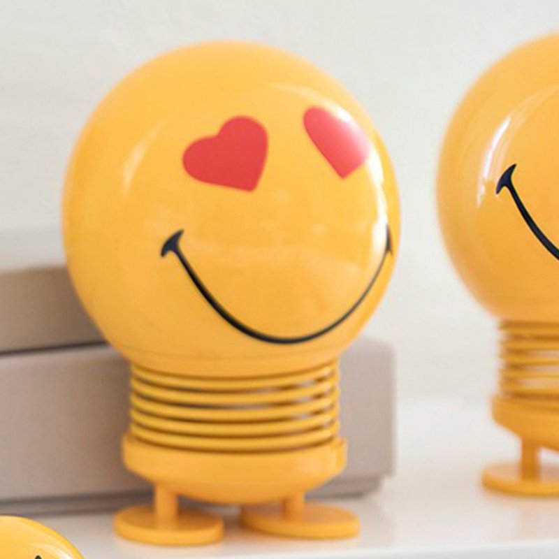 【哈特寶】Hoptimist Smiley Love S 丹麥微笑彈簧公仔-黃 - 公仔/玩偶 - 其他材質 黃色