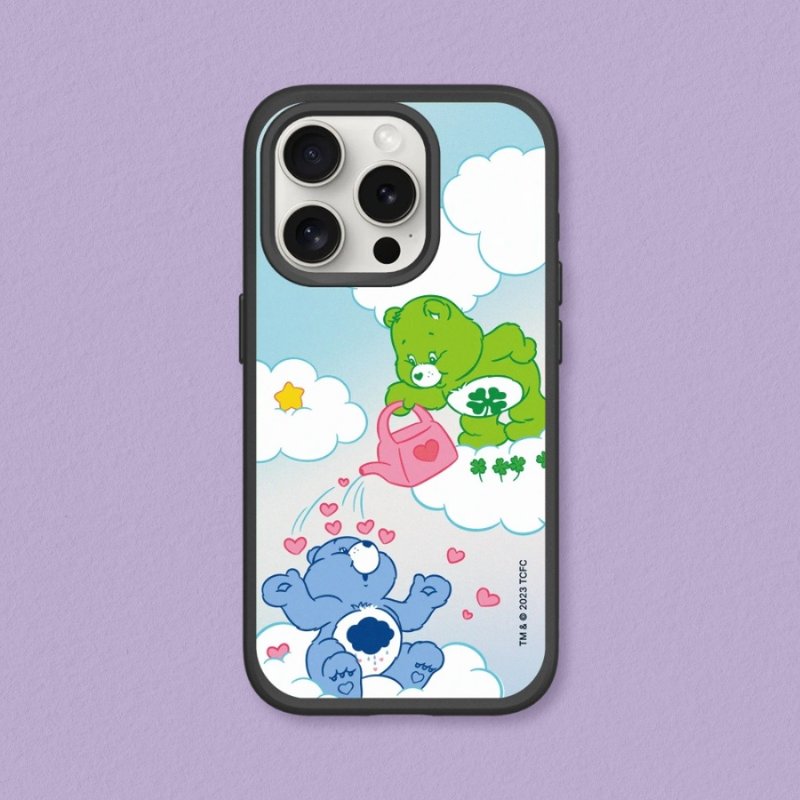 SolidSuit防摔背蓋手機殼∣Care Bears/雨愛灌溉 for iPhone - 手機殼/手機套 - 塑膠 多色