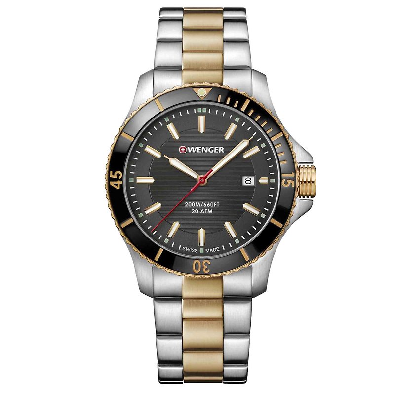 Wenger Seaforce系列-潛水腕錶 - 男錶/中性錶 - 不鏽鋼 銀色