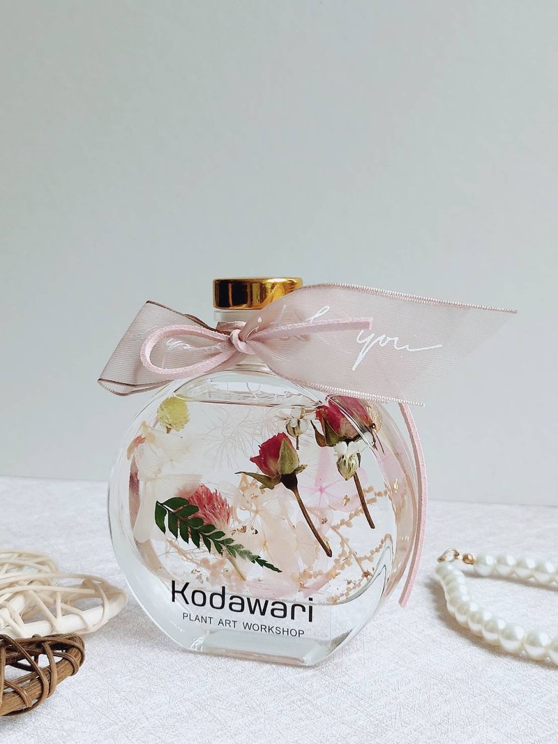粉紅泡泡 浮游瓶 浮游花 祝賀花禮 生日.情人節.母親節.畢業 - 乾燥花/永生花 - 植物．花 