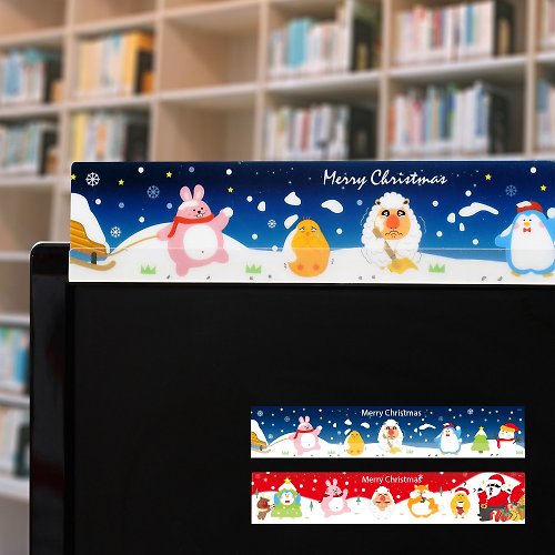 OSHI歐士 現貨 夾心備忘板-聖誕節系列(2入/組) 辦公必備 螢幕留言板