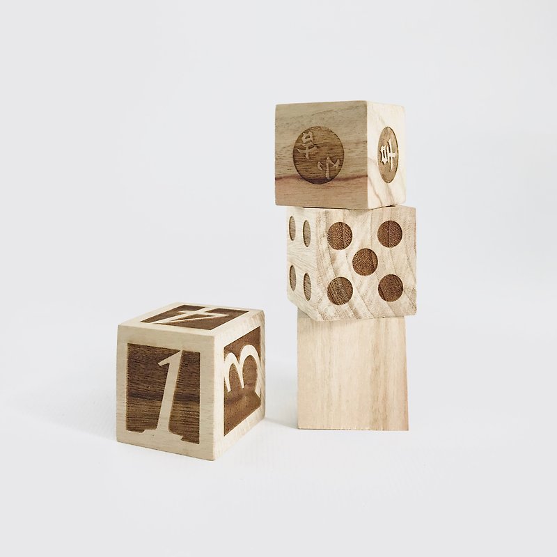 Wooden dice - ของวางตกแต่ง - ไม้ 