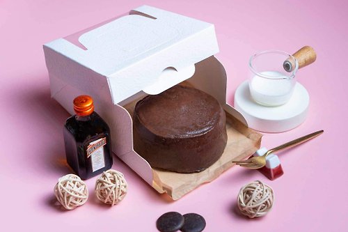 JS岢栗蕗女孩 73%古典生巧克力蛋糕 含酒 4吋