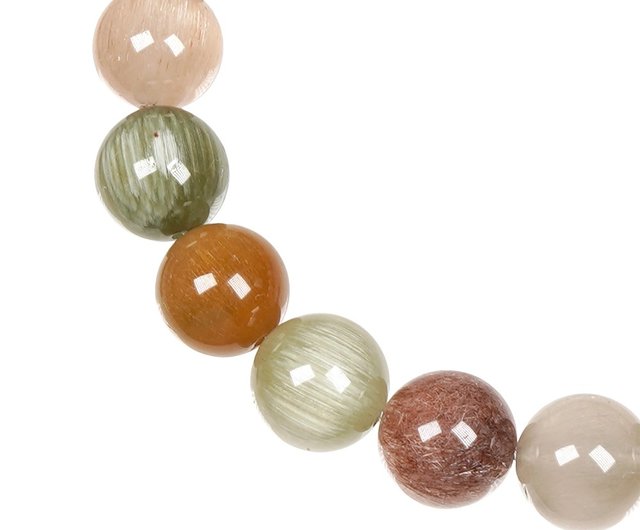 正佳珠寶】ミックスラビットヘアルチルクォーツ 最高級フルシルク 9.8