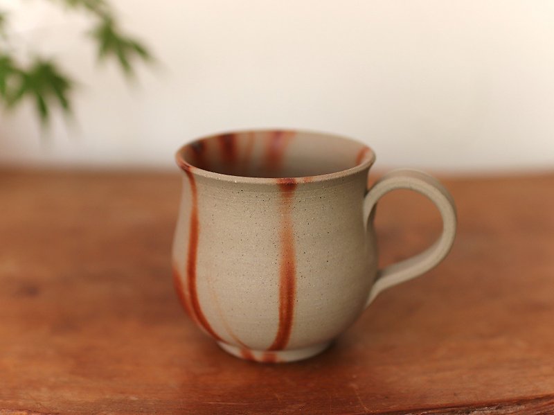 Bizen-yaki coffee cup (medium) c2-172 - แก้วมัค/แก้วกาแฟ - ดินเผา สีนำ้ตาล