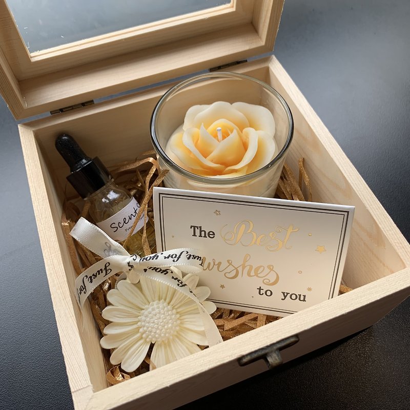 【Customized Gift】Love Delivery Candle Gift Wooden Box