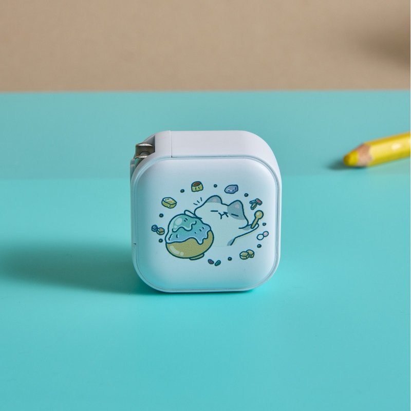 歐吉喵NEKO OJIMEOW來吃剉冰GaN 45W Type-C雙孔充電頭 - 科技小物 - 塑膠 多色