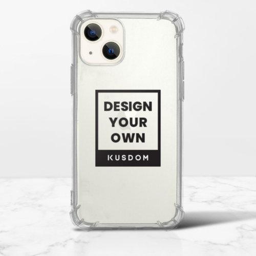 KUSDOM 輕鬆客製 生活百貨 【客製化禮物】iPhone 13 mini 透明防撞殼TPU軟款