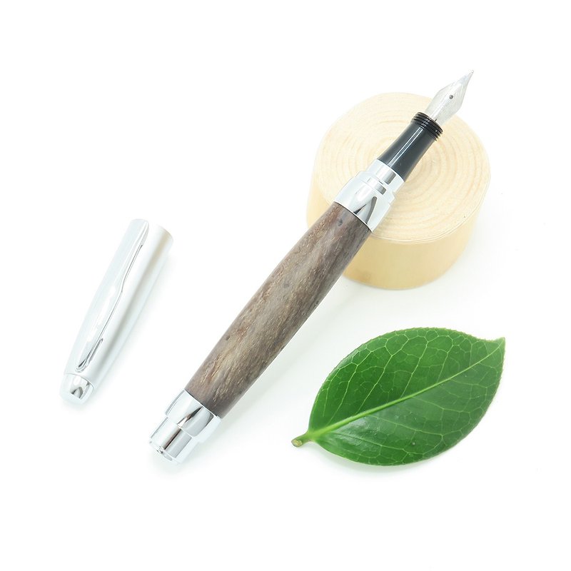 Handmade Wooden Fountain Pen Postable Twist Cap Hardwood Chrome