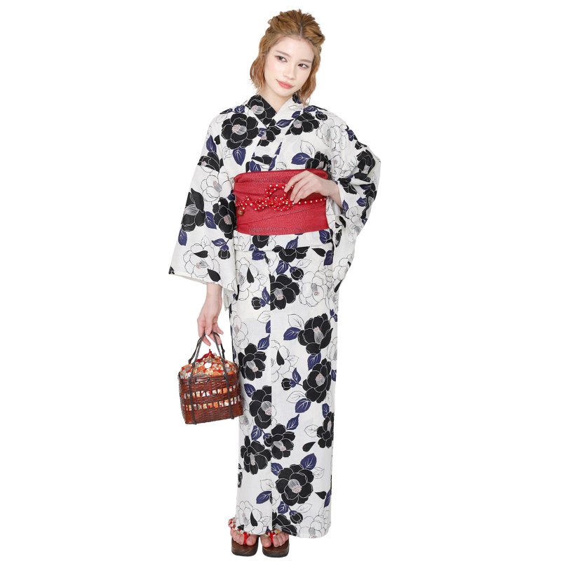 日本 和服 浴衣 女性 浴衣 腰封 2件組 S/F Size x23S/F-11 - 其他 - 棉．麻 