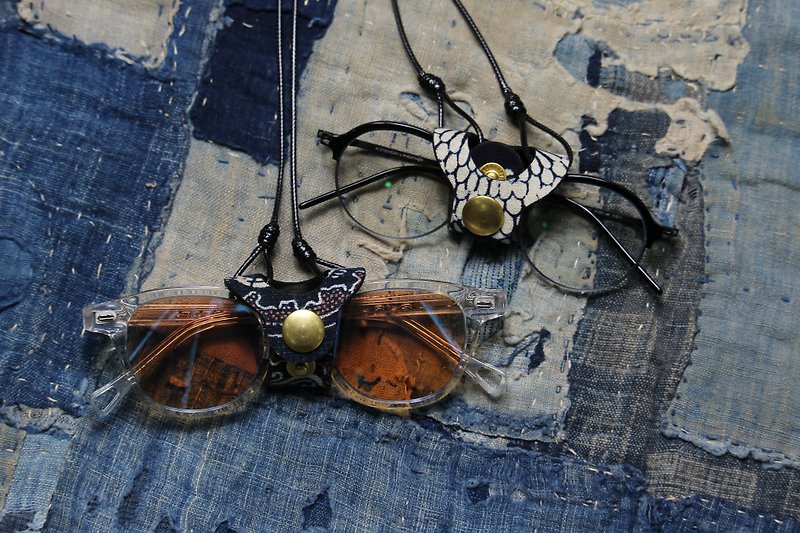 棉．麻 眼鏡/眼鏡框 - EPUL手工製作日本百年古布復古眼鏡墨鏡便捷掛脖繩子