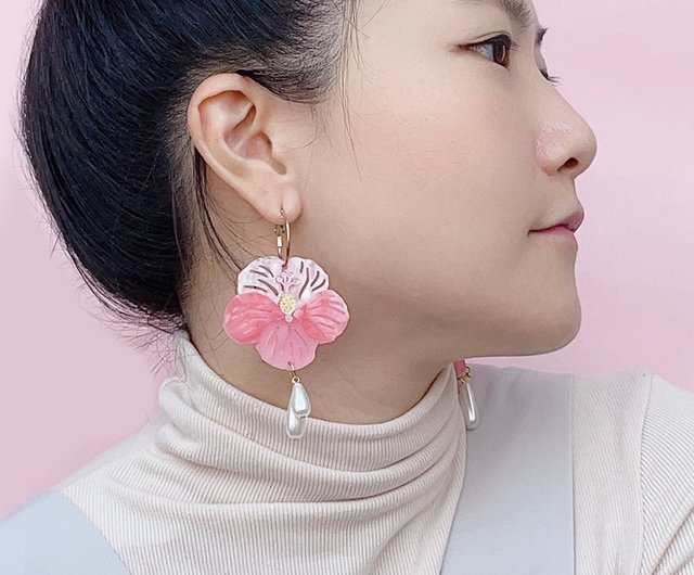 ໒꒱· ゜ミントの花《イヤリング》 イヤリング・ノンホールピアス