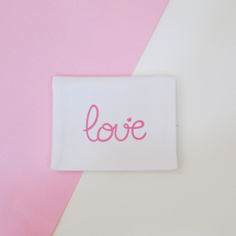 [Customized Gift] Wedding Small Things Cotton Canvas Tissue Cover-LOVE