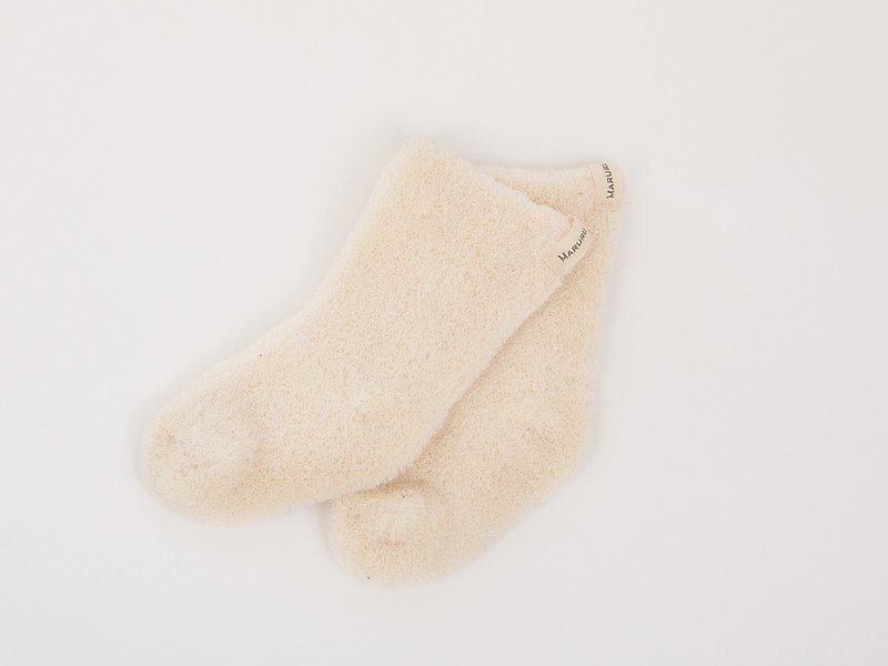MARURU Japan-made organic cotton baby pile socks M/L